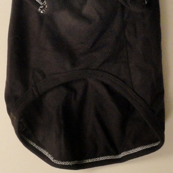 HALLOWEEN Dog pet SKULL Pajama COSTUME NEW LARGE Black Crossbones - Picture 4 of 5